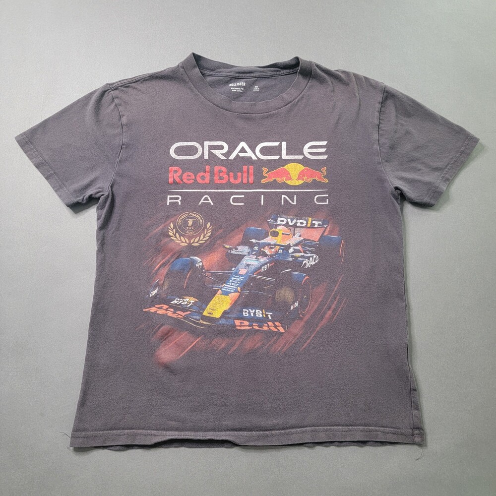Hollister Oracle Red Bull Racing Shirt Men’s XS F1 Graphic Tee Drivers Champ 23